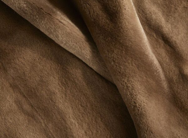 Sylvie | Luxury Brown Mink Sheared Fur Throw – Blanket - Image 2